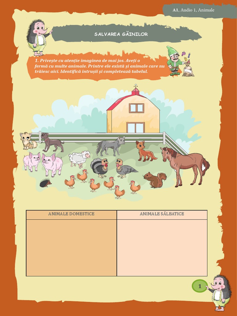 A1 audio 1 animale pdf