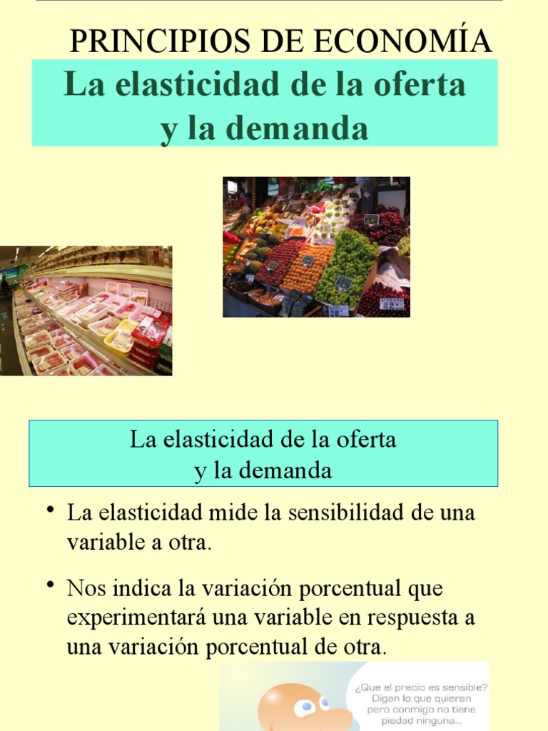 Elasticidad de la oferta y demanda | PDF | Elasticidad (economía ...