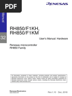 RH850 Users Manual Hardware