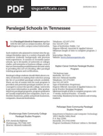 Paralegal Schools in Tennessee