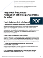 Preguntas Frecuentes - Asignación Estímulo para Personal de Salud - Argentina - Gob.ar