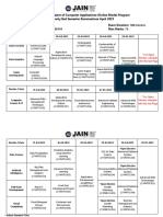 Online Courses PG MCA Sem III Exam Timetable April 2023 Revised