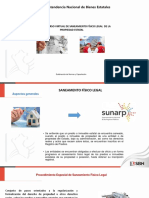 Procedimiento Especial de Saneamiento Físico Legal 05-12-2022