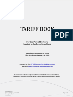 DP World Berbera Tariff Book - Berbera