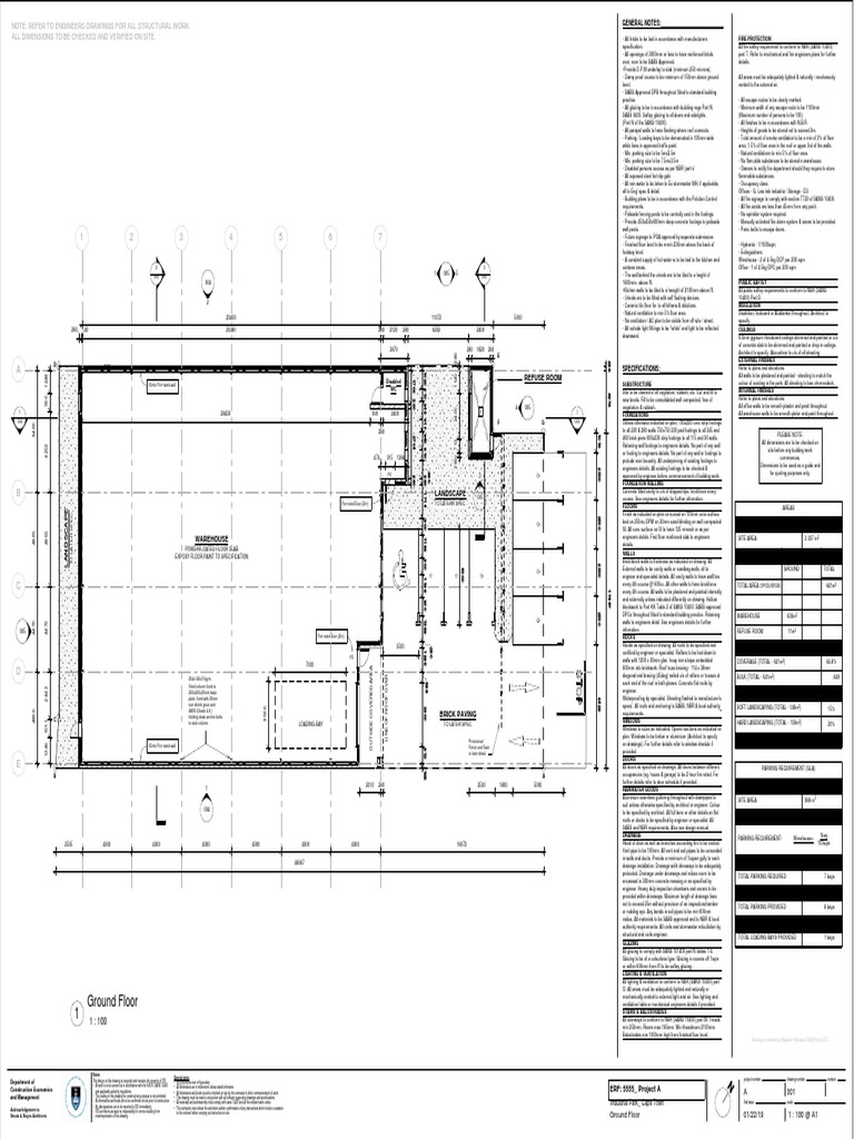 Warehouse Drawings | PDF | Plaster | Building Materials