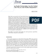 The Trans Pacific Partnership Can the United States Lead the Way in Asia Pacific Integration