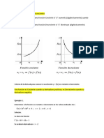 F. Crecientes o Decrecientes