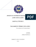 Manual Técnico - Tratamiento Termico