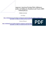 Contemporary American Foreign Policy Influences Challenges and Opportunities 1st Edition by Mansbach and Taylor ISBN Test Bank