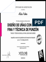 Formacion Diseno de Unas Con Linea Fina y Tecnica de Punzon