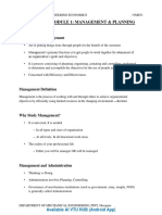 Module 1: Management & Planning: Management: Introduction To Management
