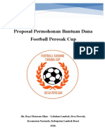 Proposal Peresak Football Cup