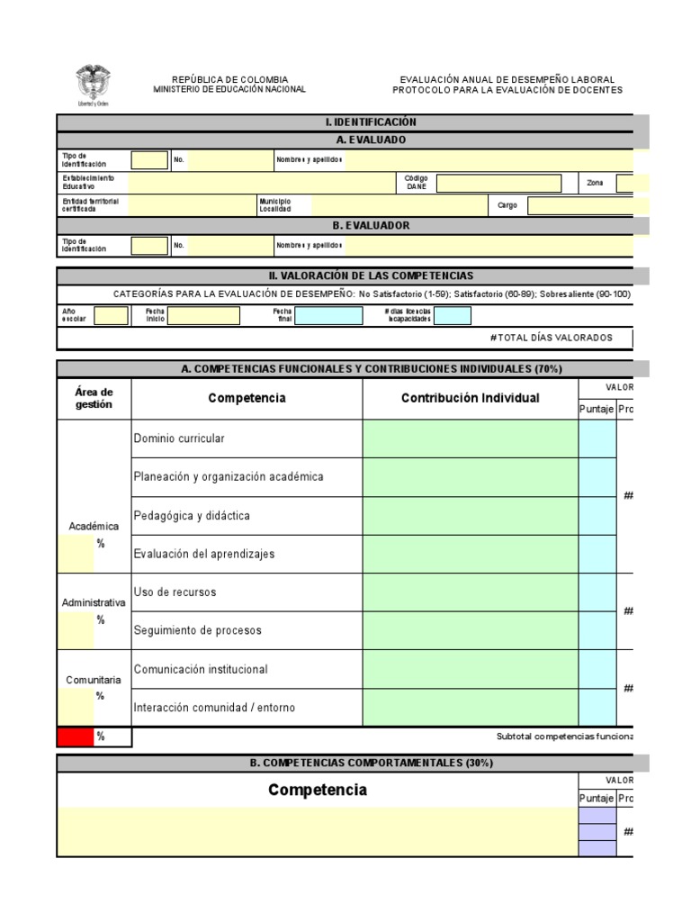 Protocolo de Evaluación Docente Anual | PDF | Evaluación | Maestros