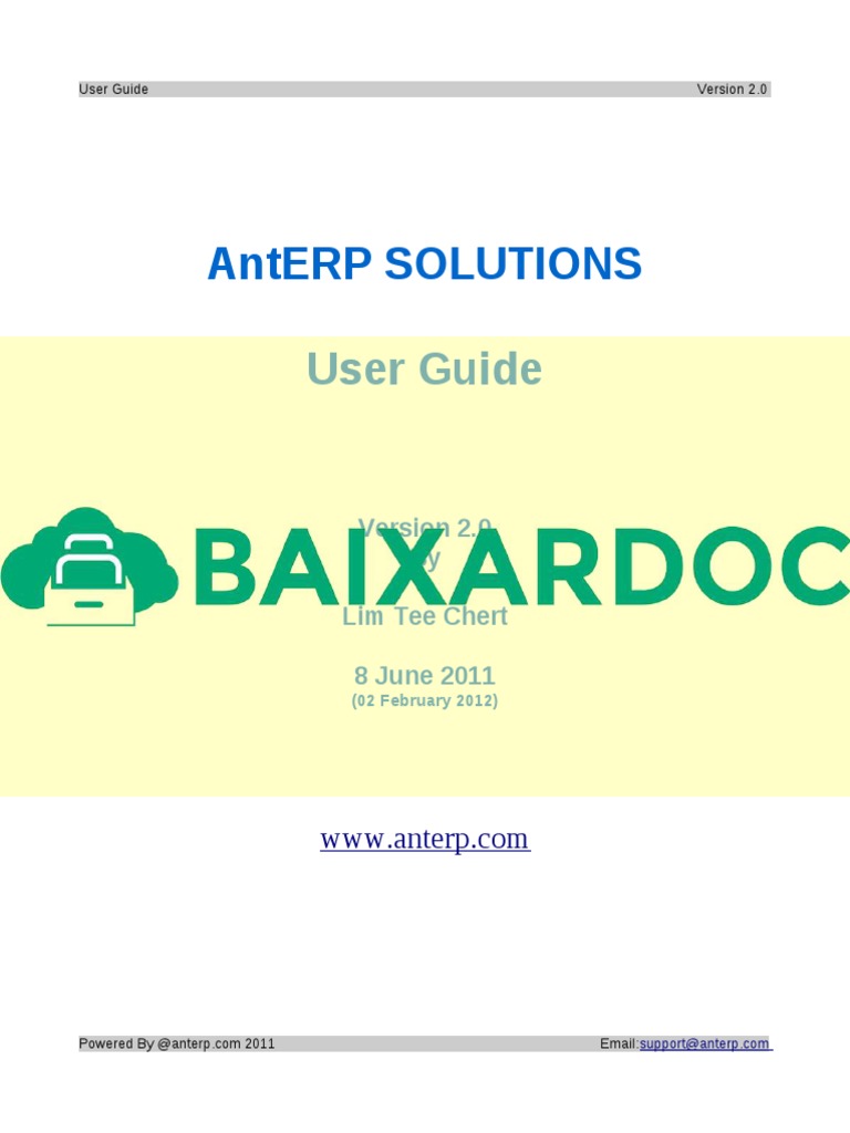Vtiger and Front Accounting Integration User Guide | PDF | User ...