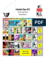 Calendario Rosa Fitness Mayo 2023