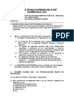 Escuela Tecnico Superior de La Pnp-Examen