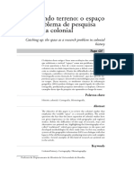 Recuperando Terreno - o Espaço Como Problema de Pesquisa em História Colonial.