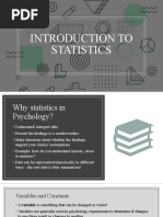 Introduction To Statistics