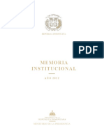 Memoria Institucional Ministerio de La Presidencia 2022