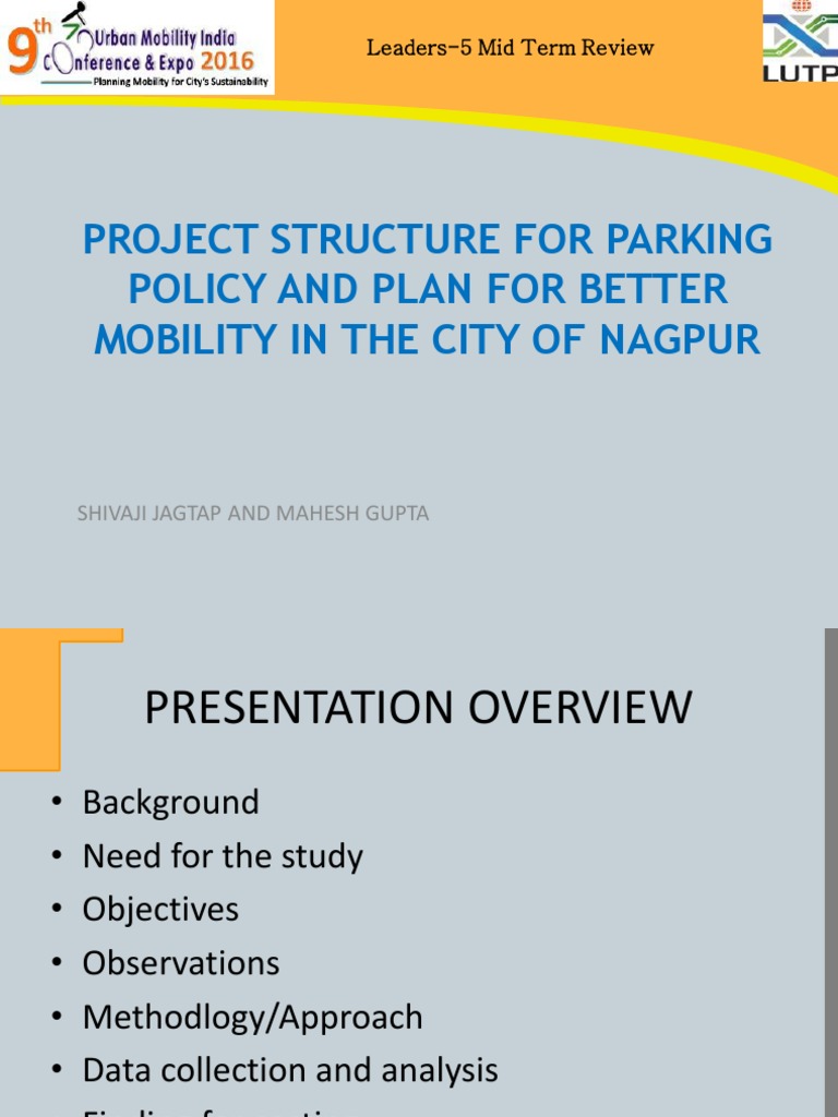 Parking Solution Nagpur PDF Parking Transport