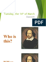 Tuesday, The 14 of March: Classwork