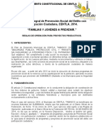 REGLAS DE OPERACION PROYECTOS PRODUCTIVOS PREVENCIu00D3N