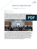 Blank Screen Coding Contest
