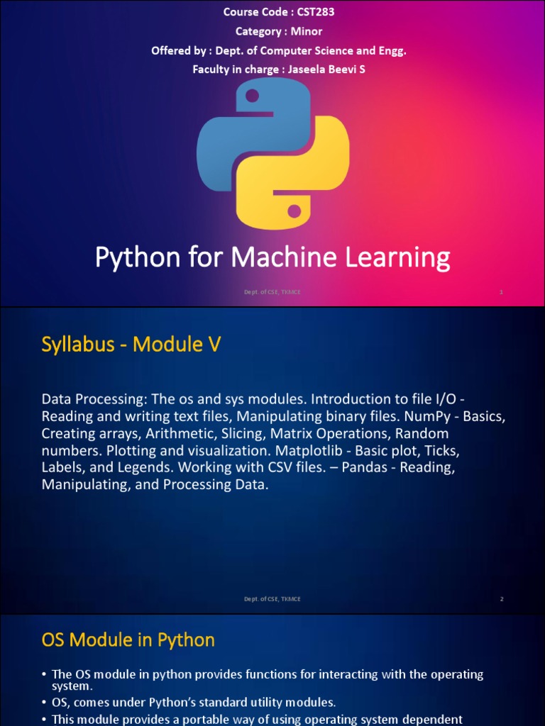 Updated - M5 - Python For Machine Learning - Copy - Maria S | PDF ...