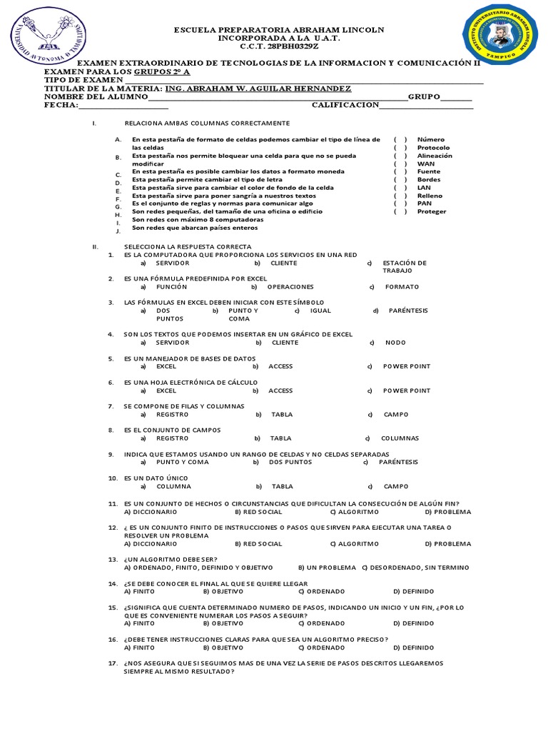 Extra Tic Ii Pdf Algoritmos Microsoft Excel