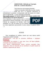 PST ARGUMENTATION (Essai) 1 - Corrigé