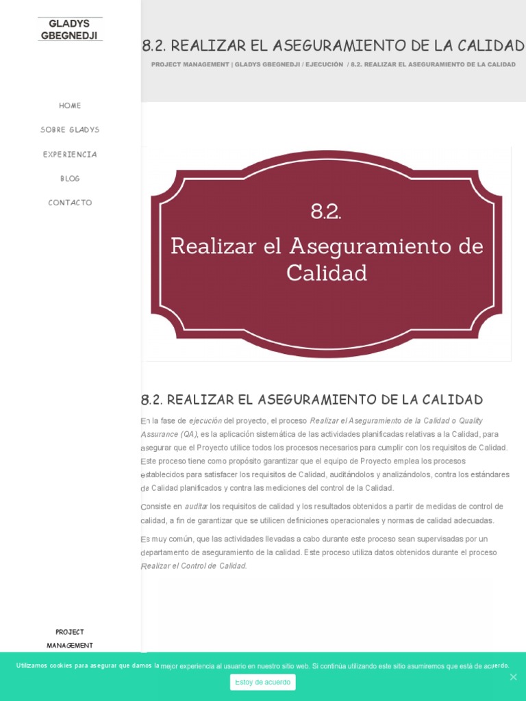 REalizar El Aseguramiento de La Calidad | PDF | Seguro de calidad ...