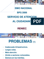 Servicio de Atencion, Premio - Gp