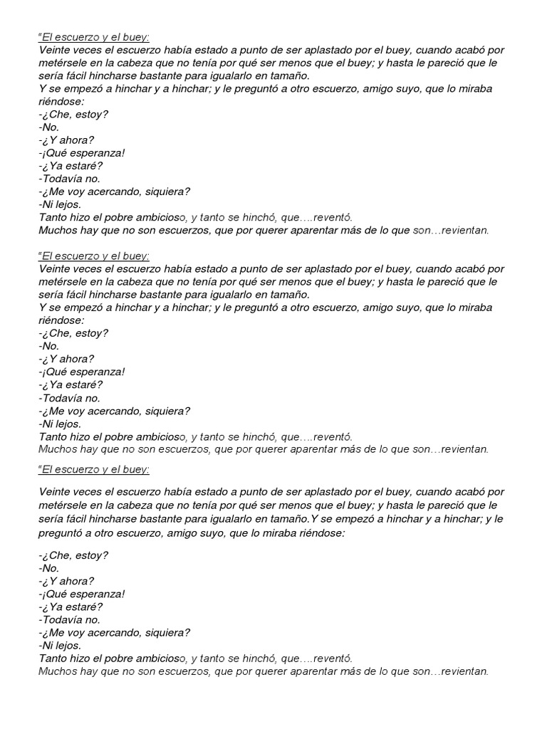 El Escuerzo y El Buey PDF