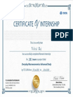 Certificate Internship: Vishal Raj
