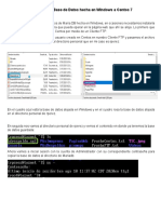 Importar Base de Datos en Centos