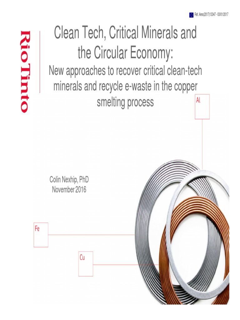 4.1 Critical Minerals The Circular Economy - C.Nexhip | PDF | Copper ...