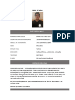 Hoja de Vida Actualizada PDF 1