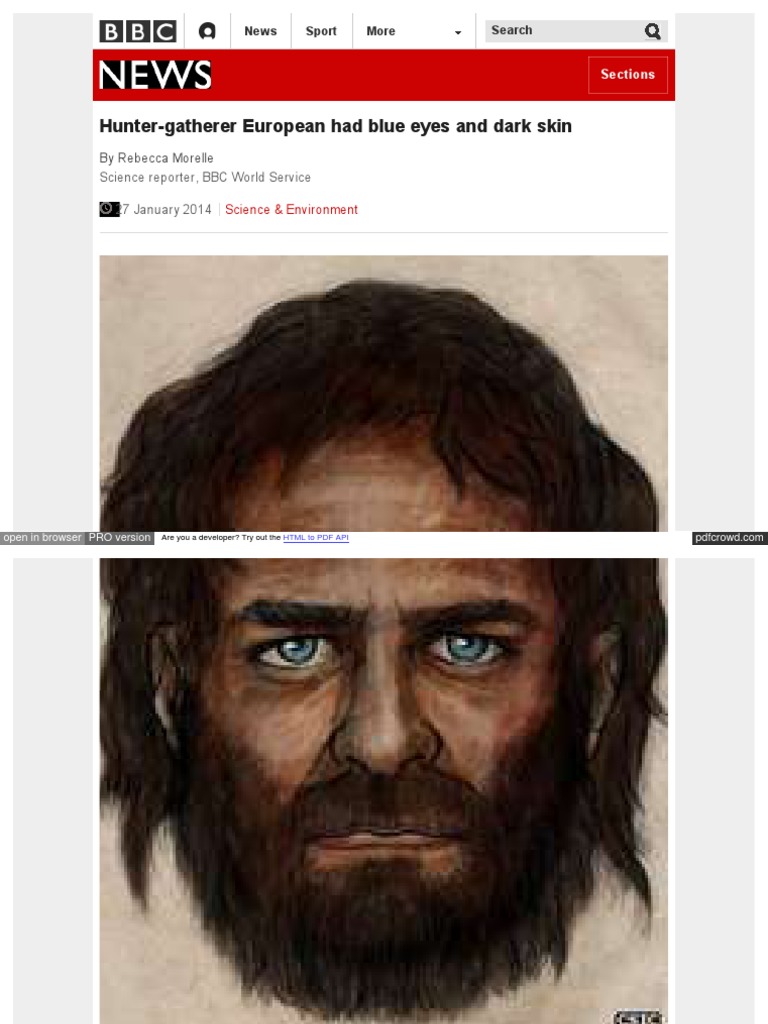 Mesolithic man reveals origins of blue eyes, lactose intolerance