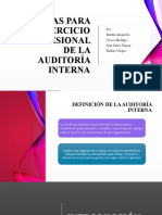 Normas para El Ejercicio Profesional de La Auditoria