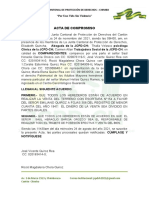 Acta de Compromiso N 005