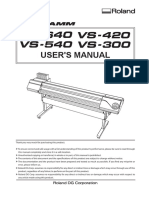 Roland vs-640 Users Manual