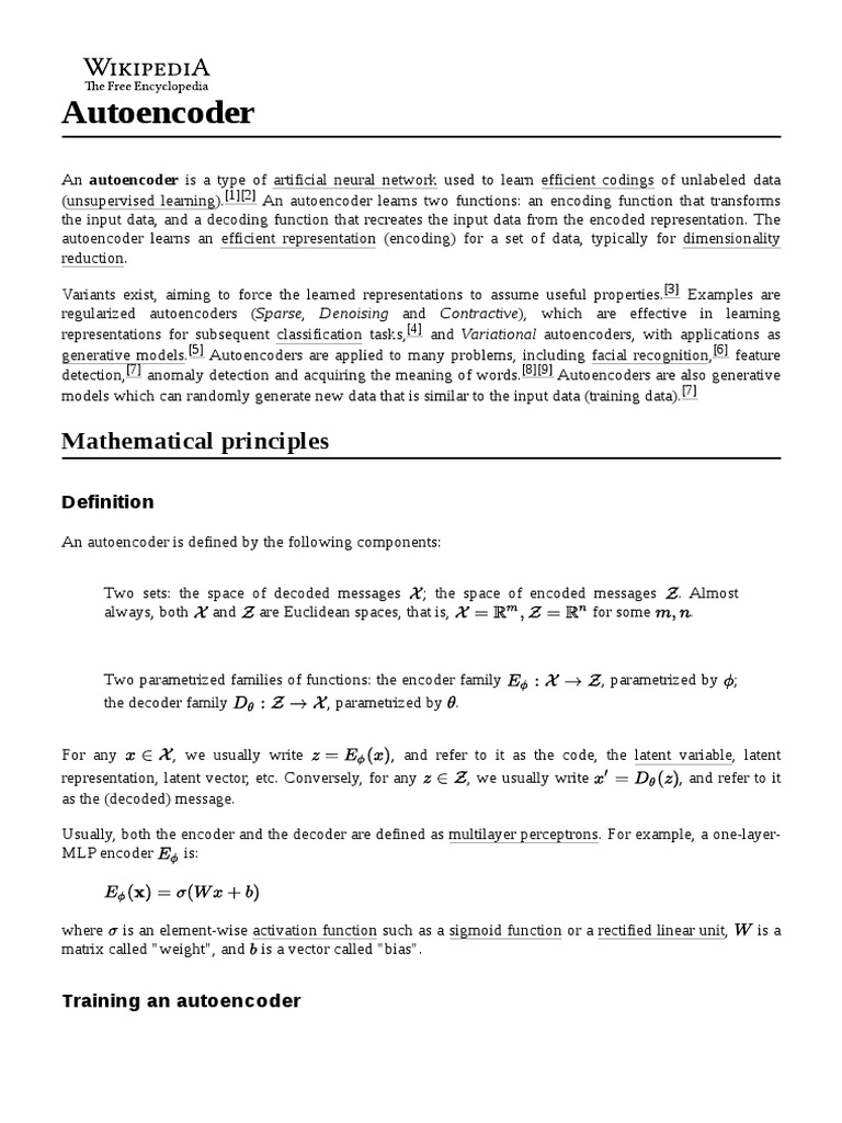 Autoencoder | PDF | Applied Mathematics | Cybernetics