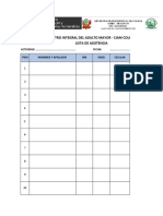 13.2 Plantilla de Lista de Asistencia