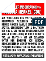 Sexueller Missbrauch Der Bundeskanzlerin Angela Merkel (CDU) An Ihrem Geburtstag, Am 17.07.2019.