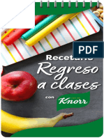 Recetario Regreso A Clases