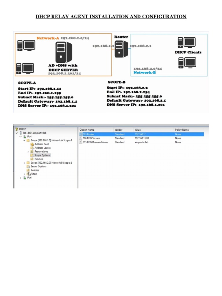 Configure DHCP Relay Agent | PDF