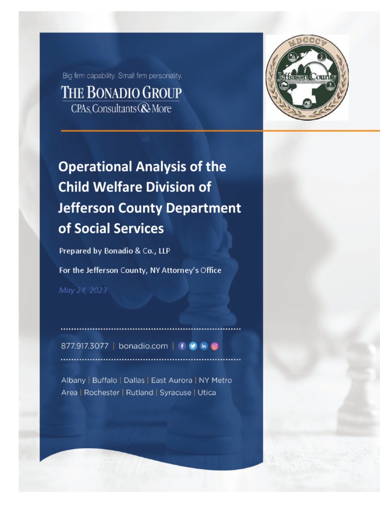 Operational Analysis of The Child Welfare Division of Jefferson County