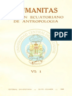 Humanitas. Boletin Ecuatoriano de Antropología VI-1