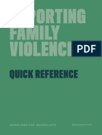 Reporting Family Violence Guidelines - Cheat Sheet