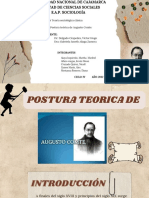 Posturas Teoricas de Augusto Comte, Max Weber y Karl Marx